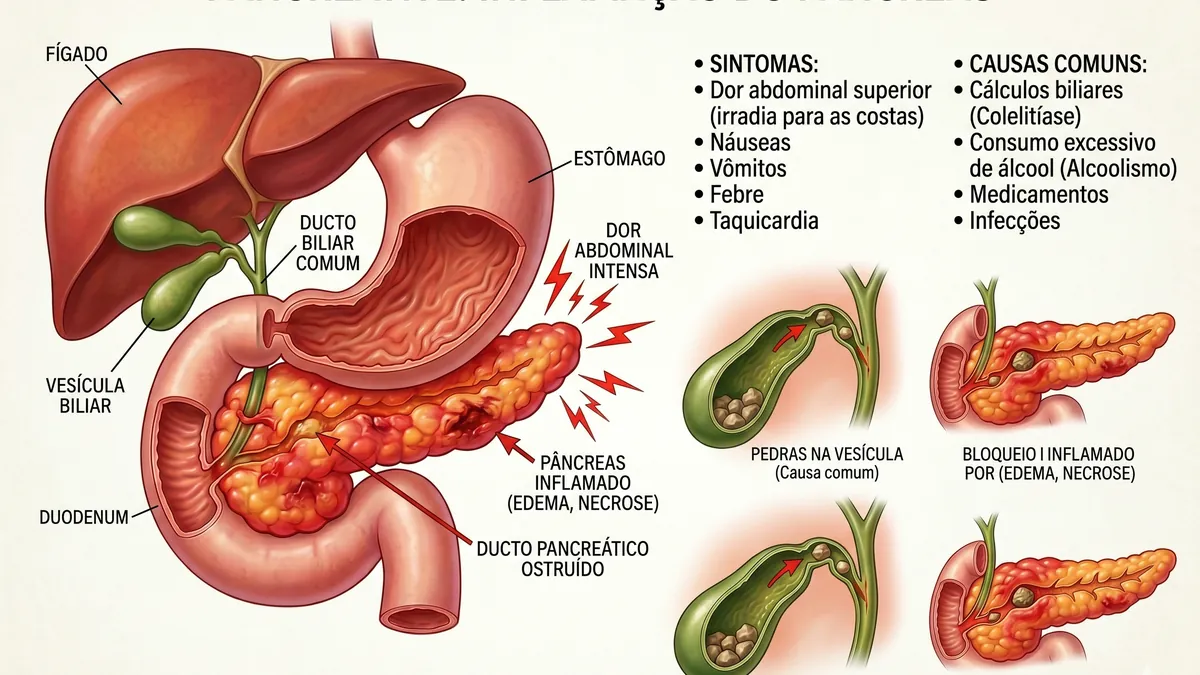 Pancreatite: Causas, Sintomas e Tratamento